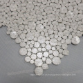 proveedor chino de cuerpo completo gris Mate acabado redondo mosaico de cristal de vidrio